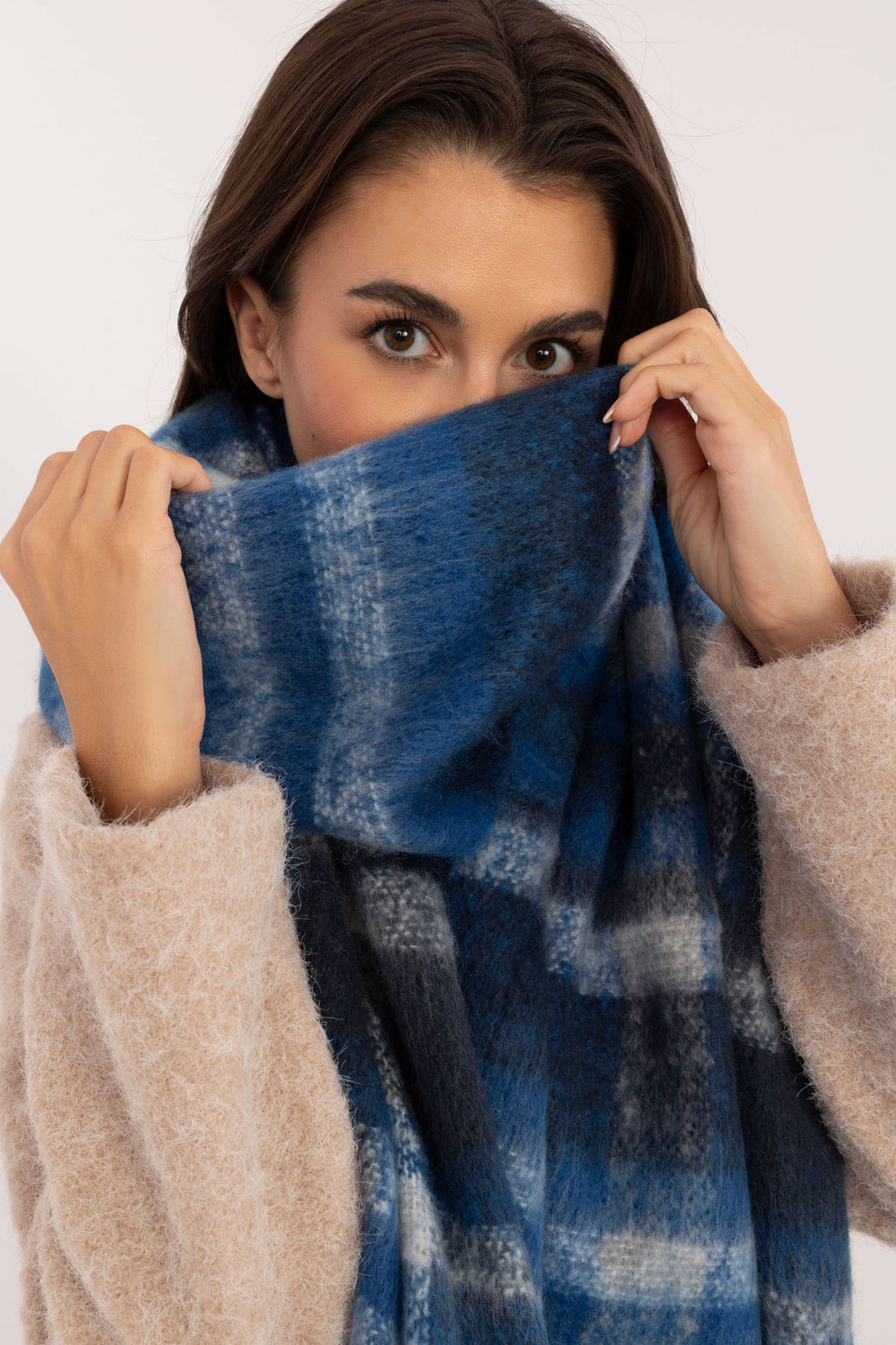Châle femme AT — bleu