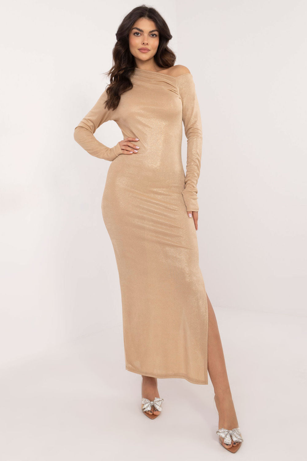 Robe femme Italy Moda De Soirée De — brun