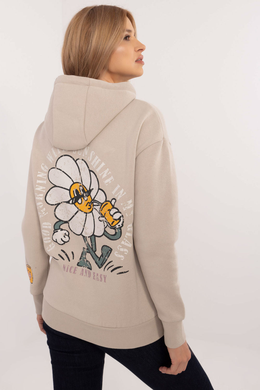 T-shirt femme Sublevel Sweatshirt Sweatshirt — beige