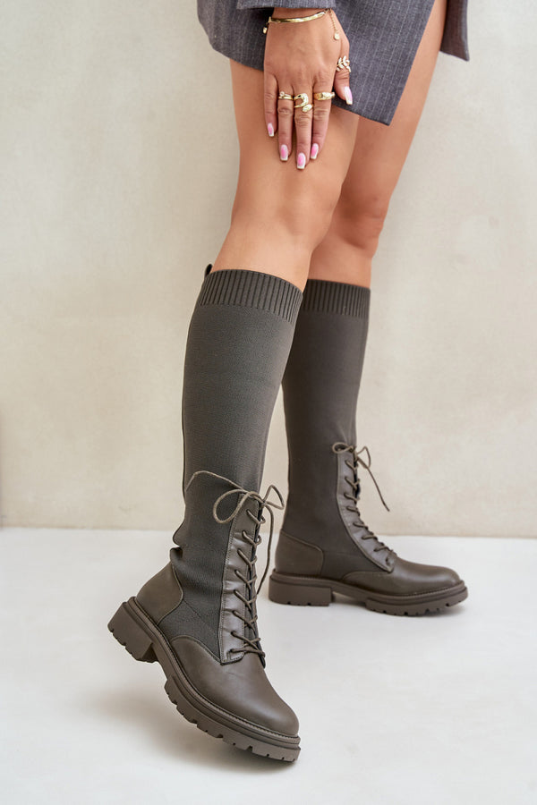 Bottes femme Step in style Cuissardes Cuissardes — vert