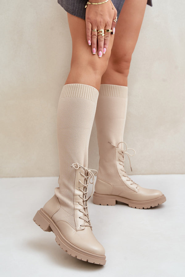 Bottes femme Step in style Cuissardes Cuissardes — beige
