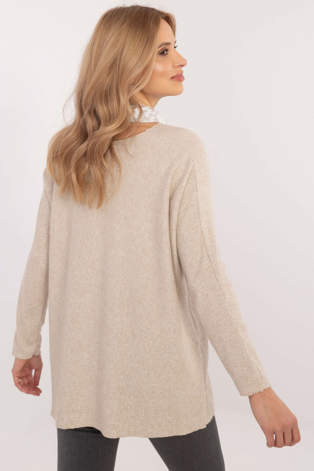 Pull femme Italy Moda Chandail Chandail — beige