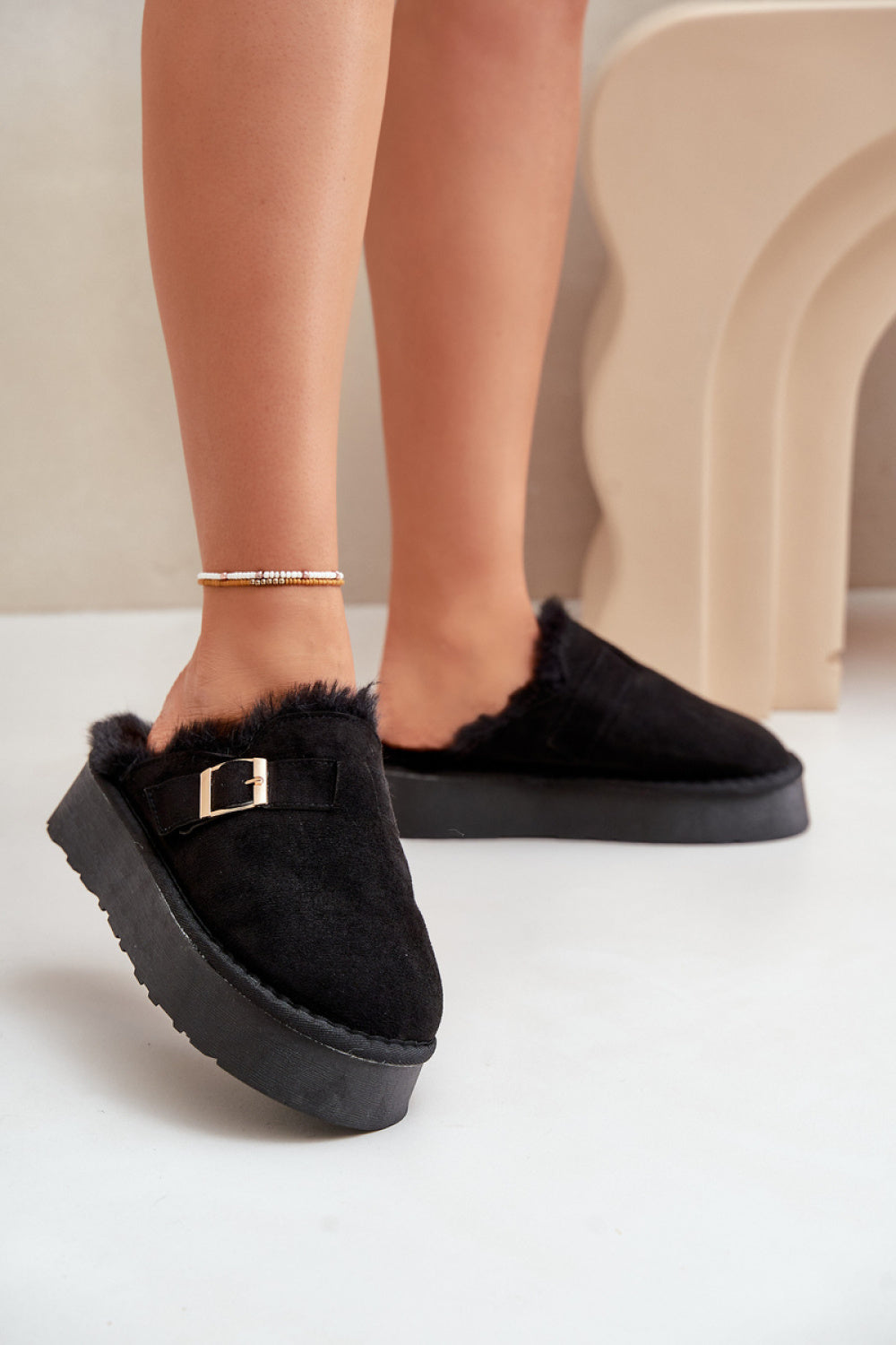 Pantalon femme Step in style Pantoufles Pantoufles — noir