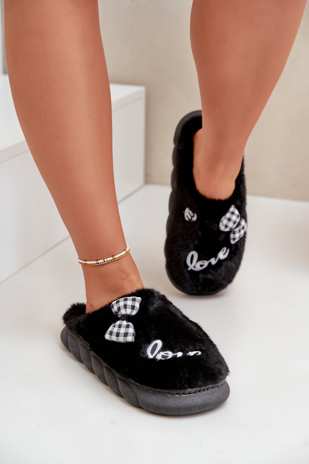 Pantalon femme Step in style Pantoufles Pantoufles — noir