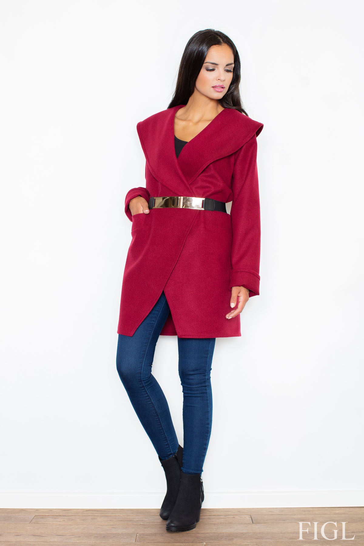 Manteau femme Figl — rouge