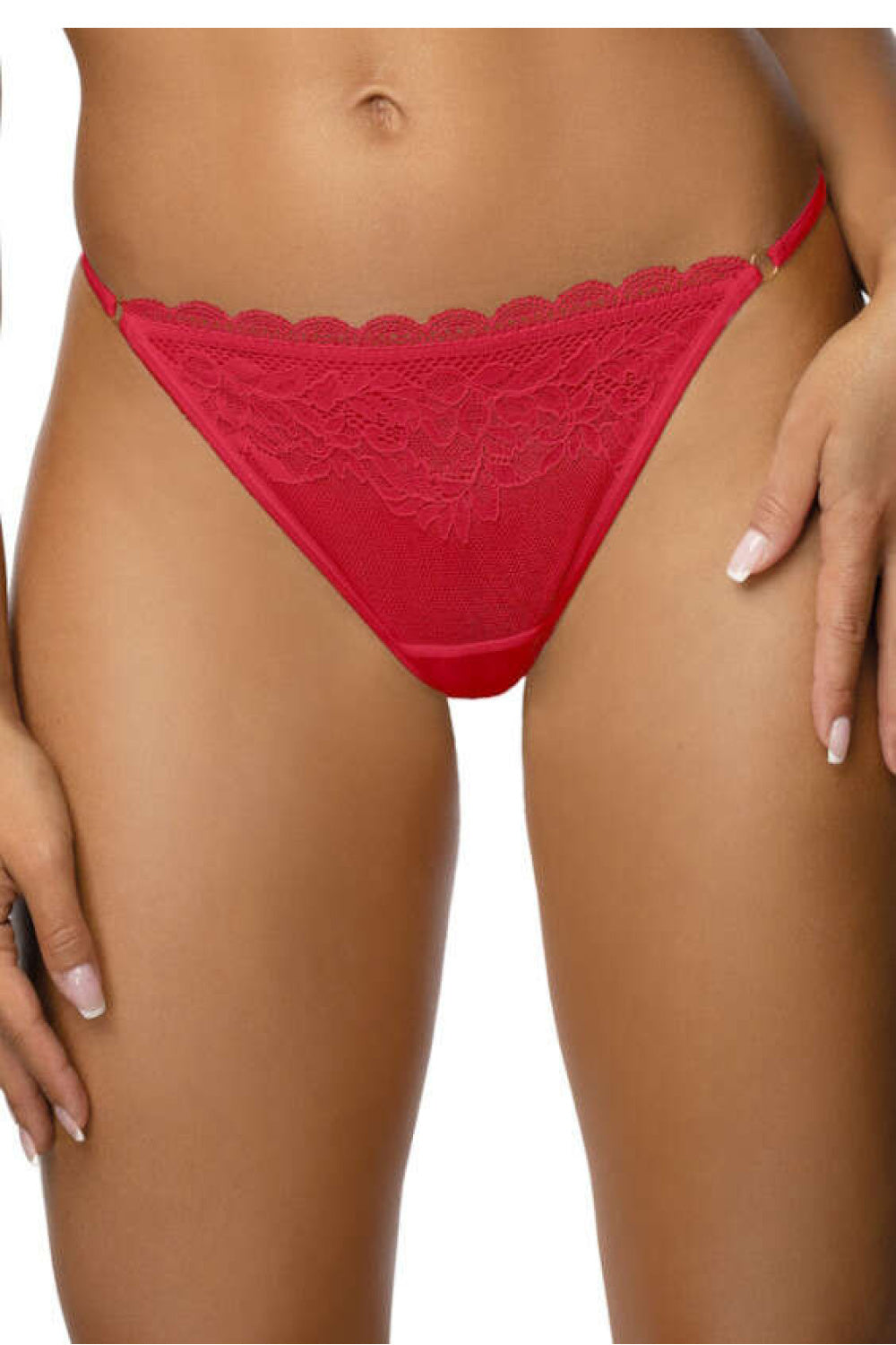 String femme Mat Strings Strings — rouge