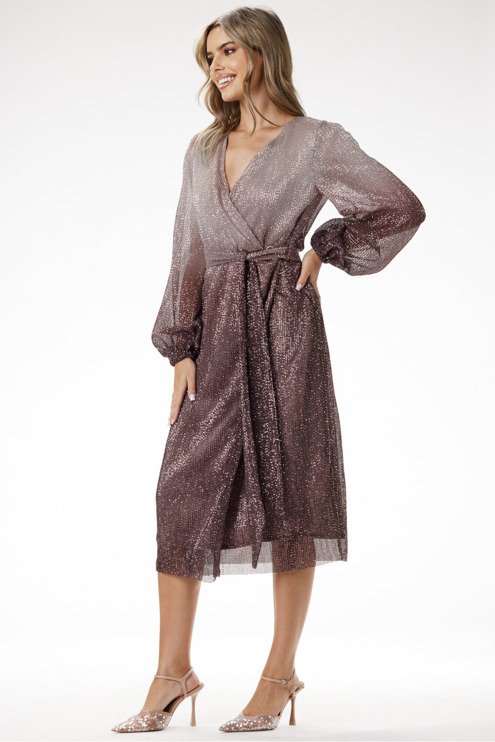Robe femme awama De Soirée De — brun