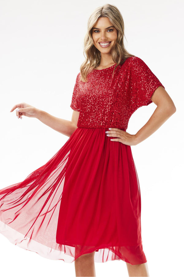 Robe femme awama De Soirée De — rouge