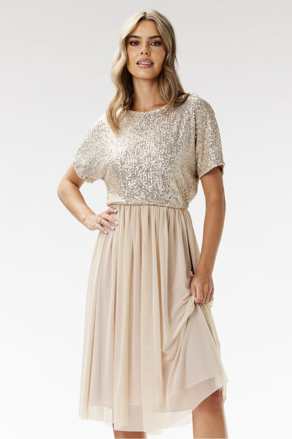 Robe femme awama De Soirée De — beige