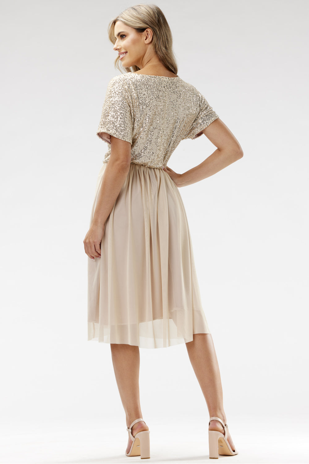 Robe femme awama De Soirée De — beige