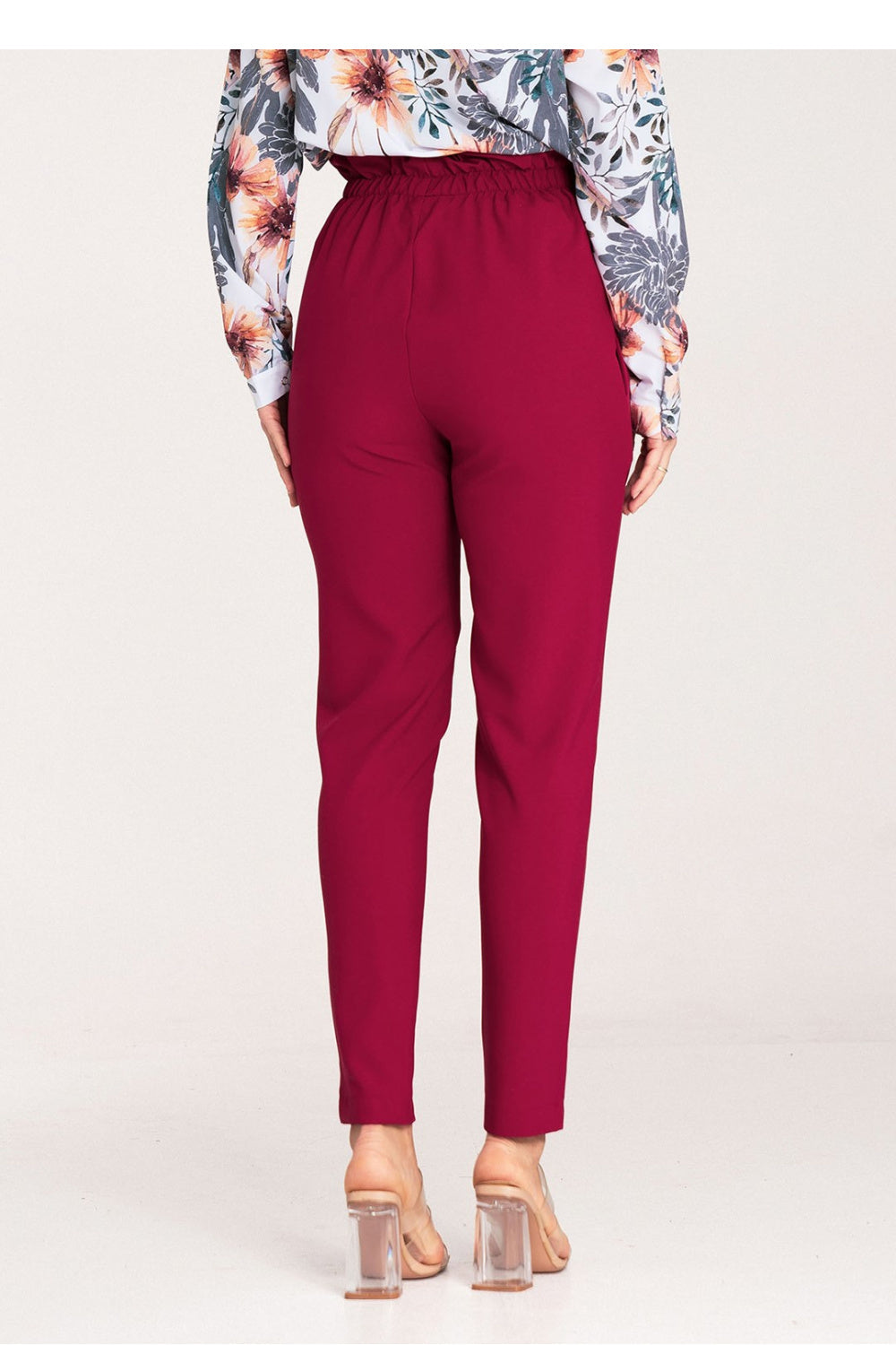 Chaussures à talons femme Figl Pantalon Pantalon — rouge