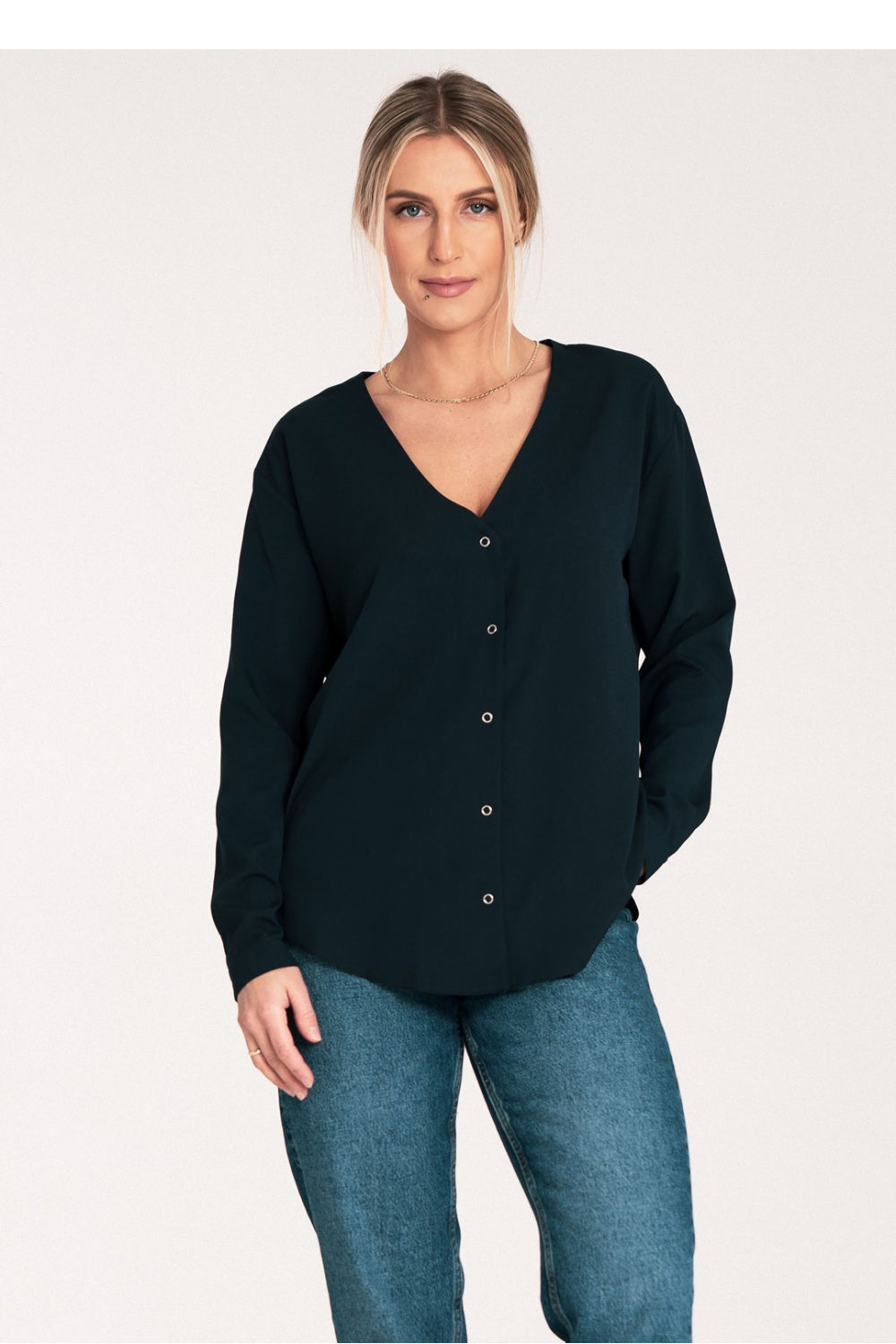 Blouse femme Figl — bleu marine