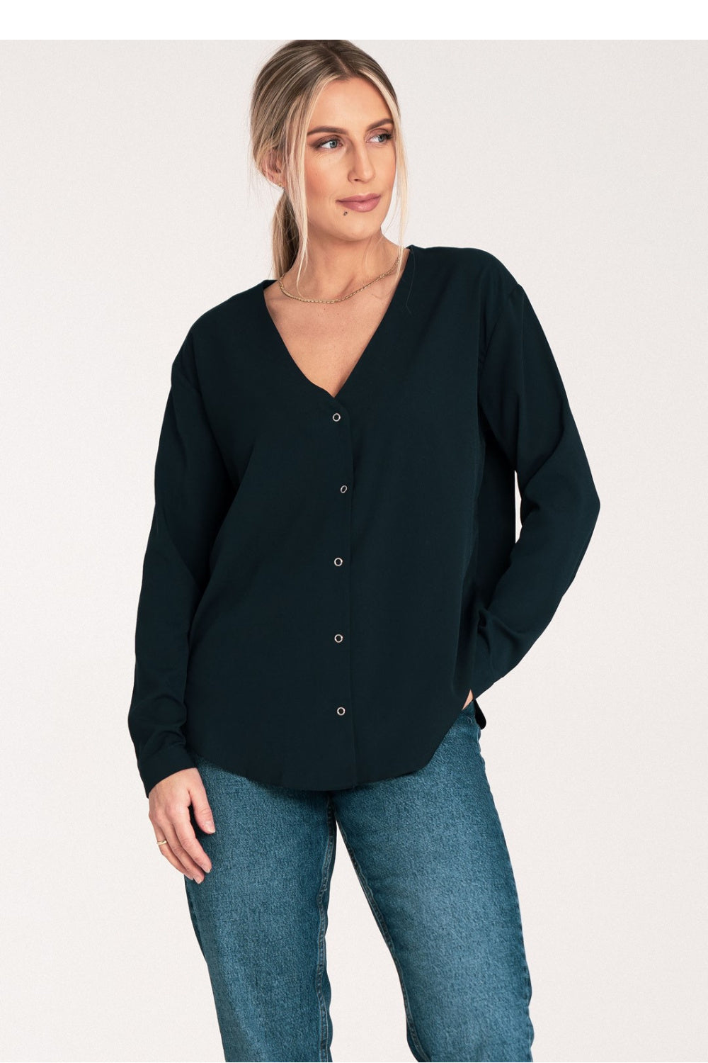 Blouse femme Figl — bleu marine