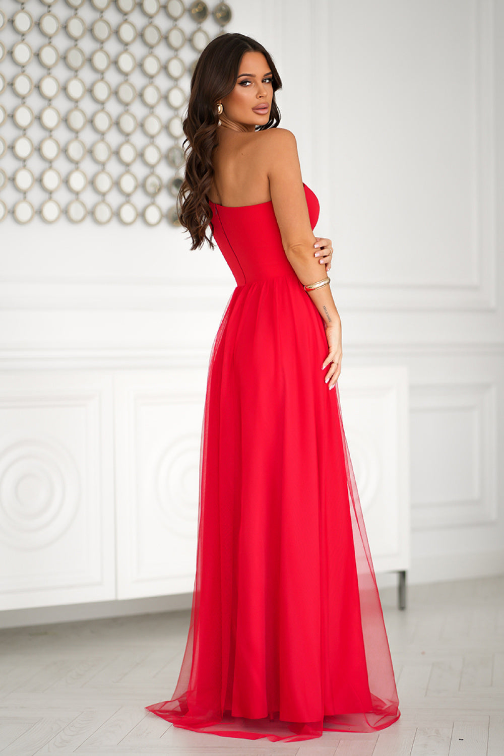 Robe femme Bicotone Longue Longue — rouge