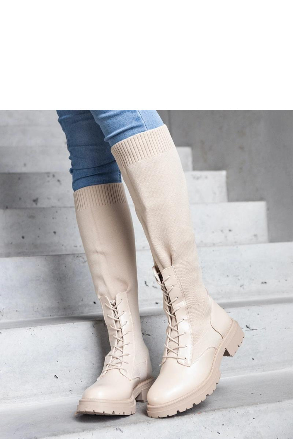 Bottes femme Solea Cuissardes Cuissardes — beige
