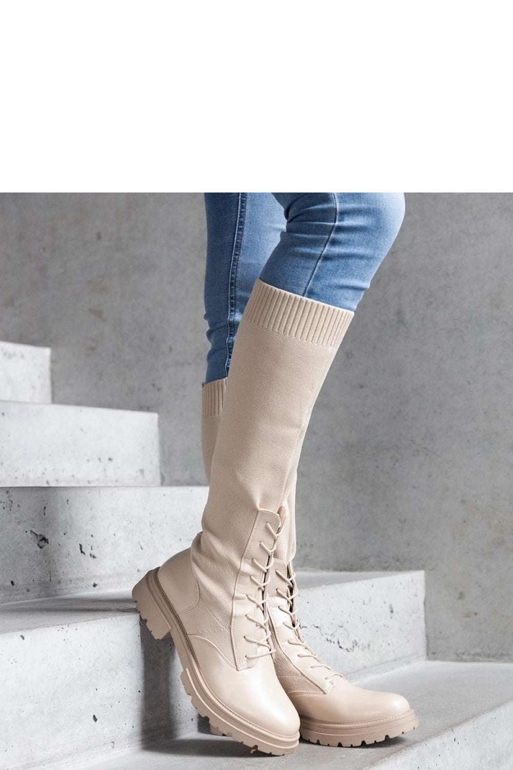 Bottes femme Solea Cuissardes Cuissardes — beige