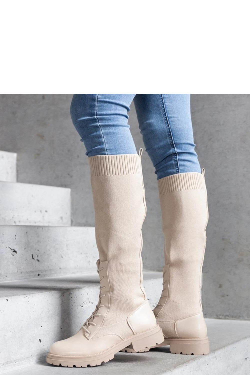 Bottes femme Solea Cuissardes Cuissardes — beige