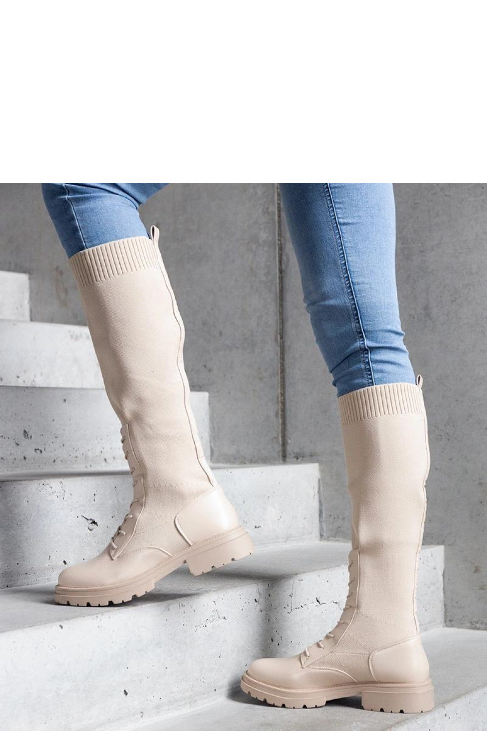 Bottes femme Solea Cuissardes Cuissardes — beige