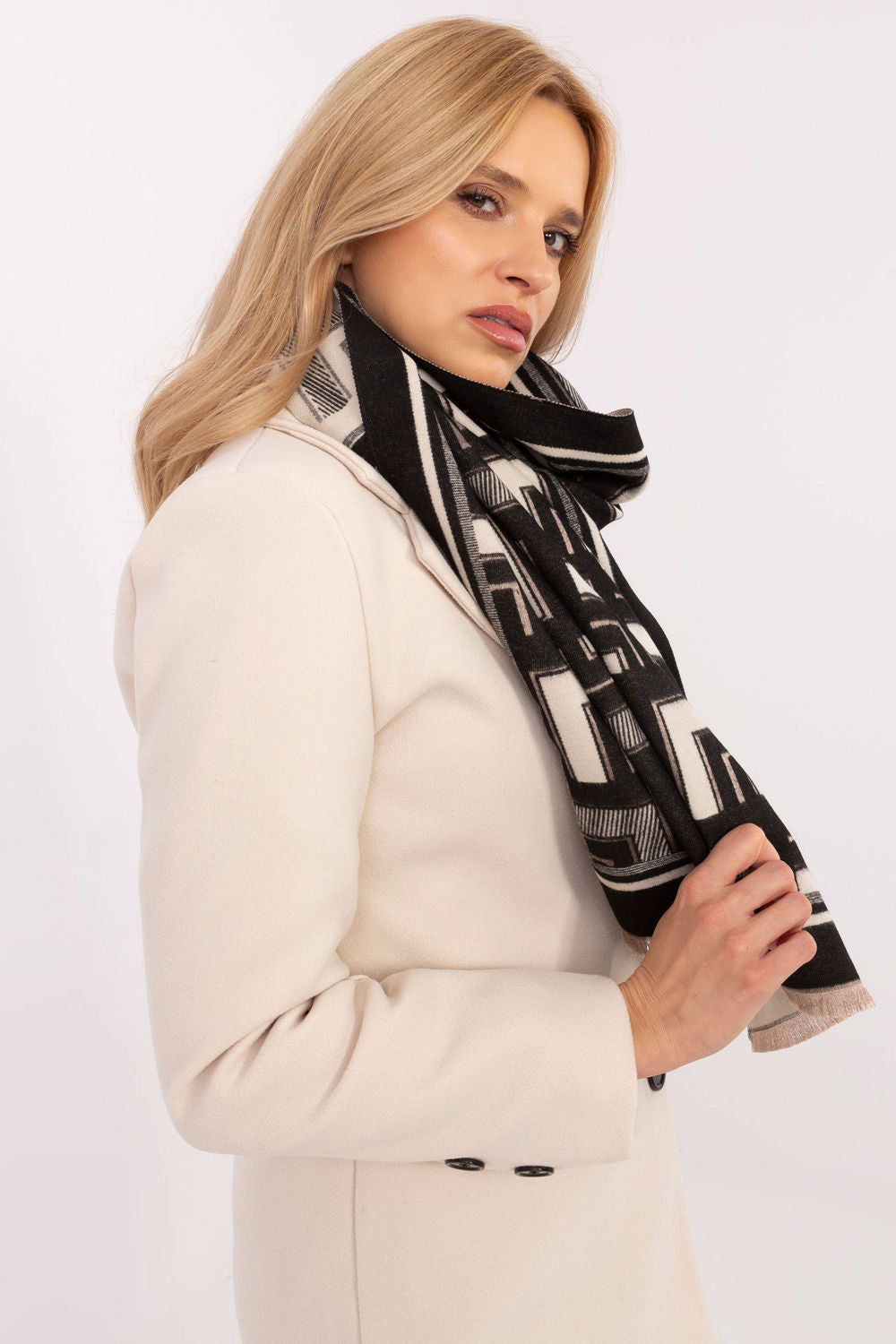 Châle femme AT — blanc