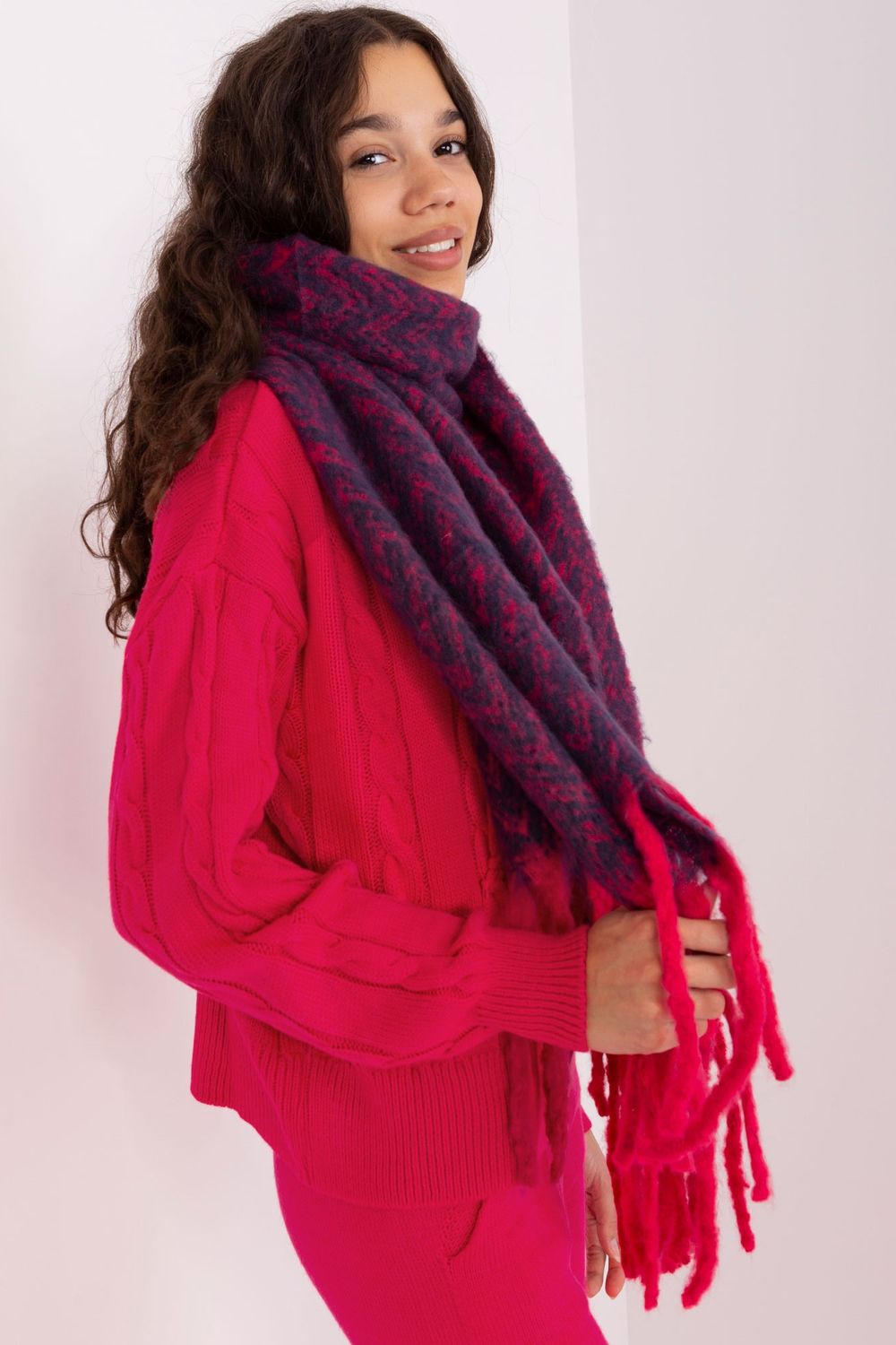 Châle femme AT — bleu marine