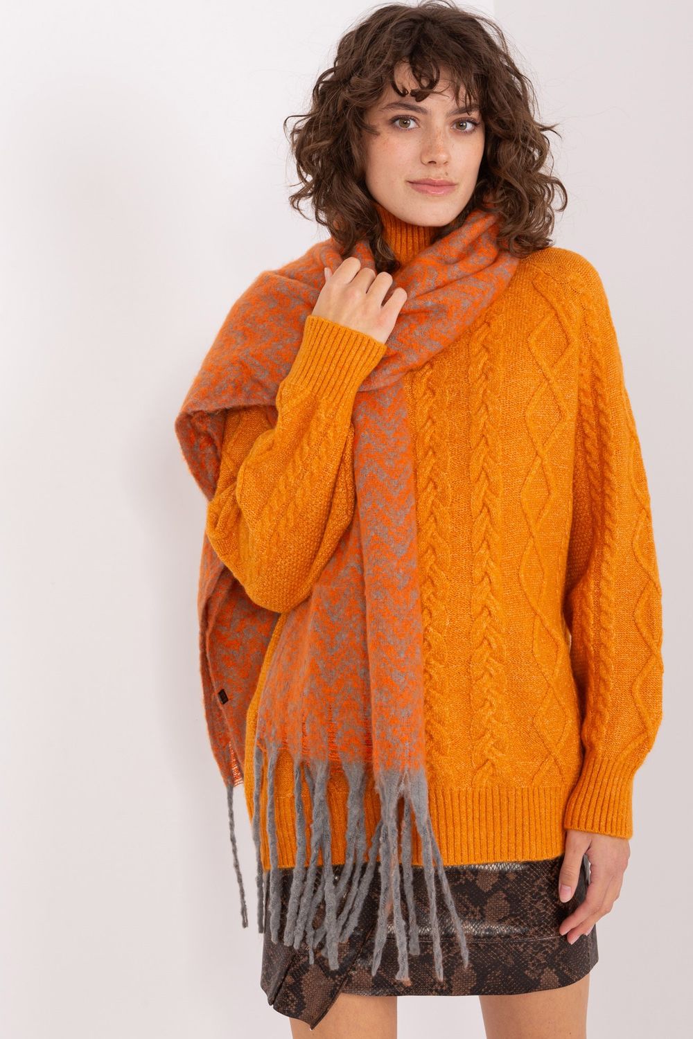 Châle femme AT — orange