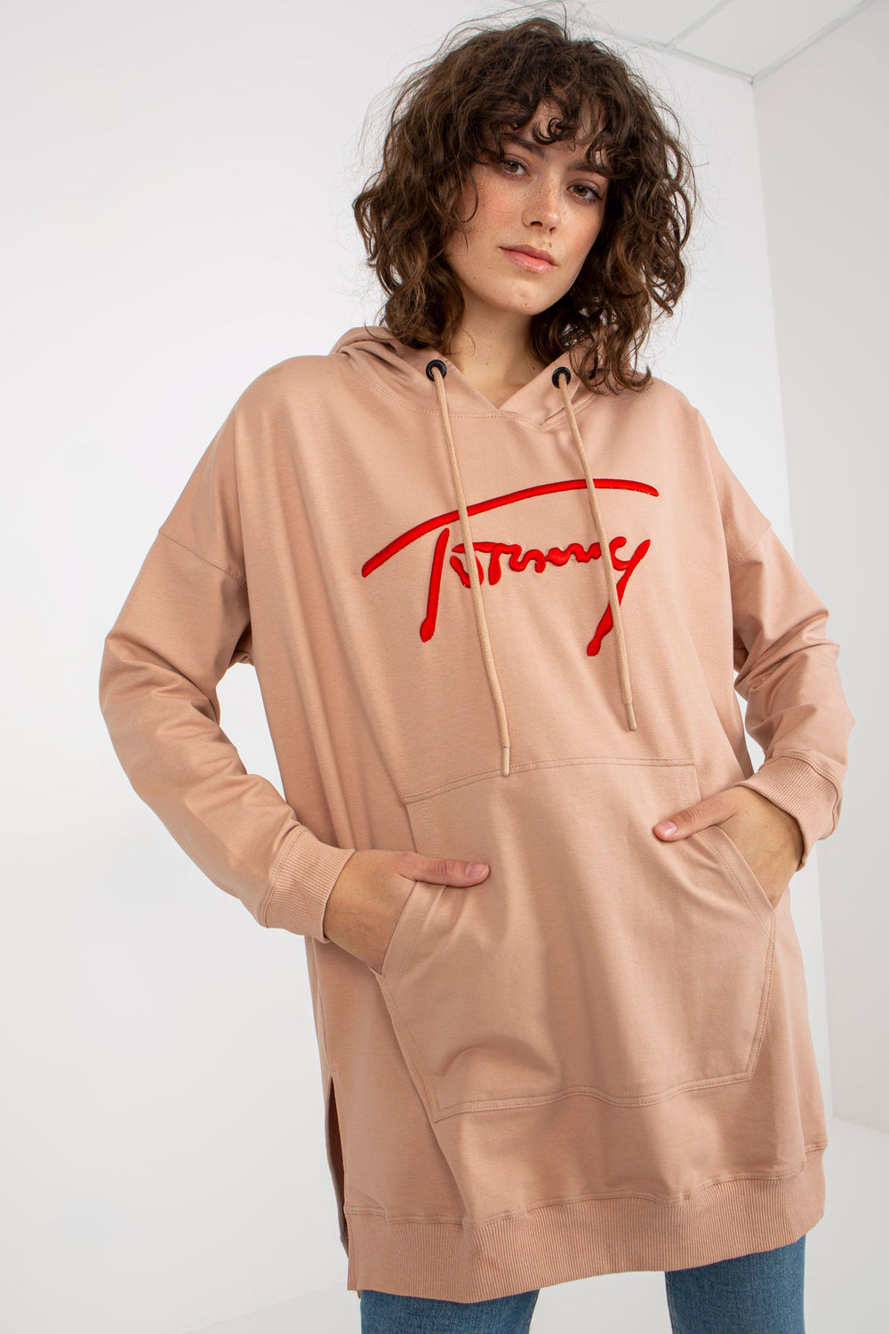 T-shirt femme Factory Price Sweatshirt Sweatshirt — beige