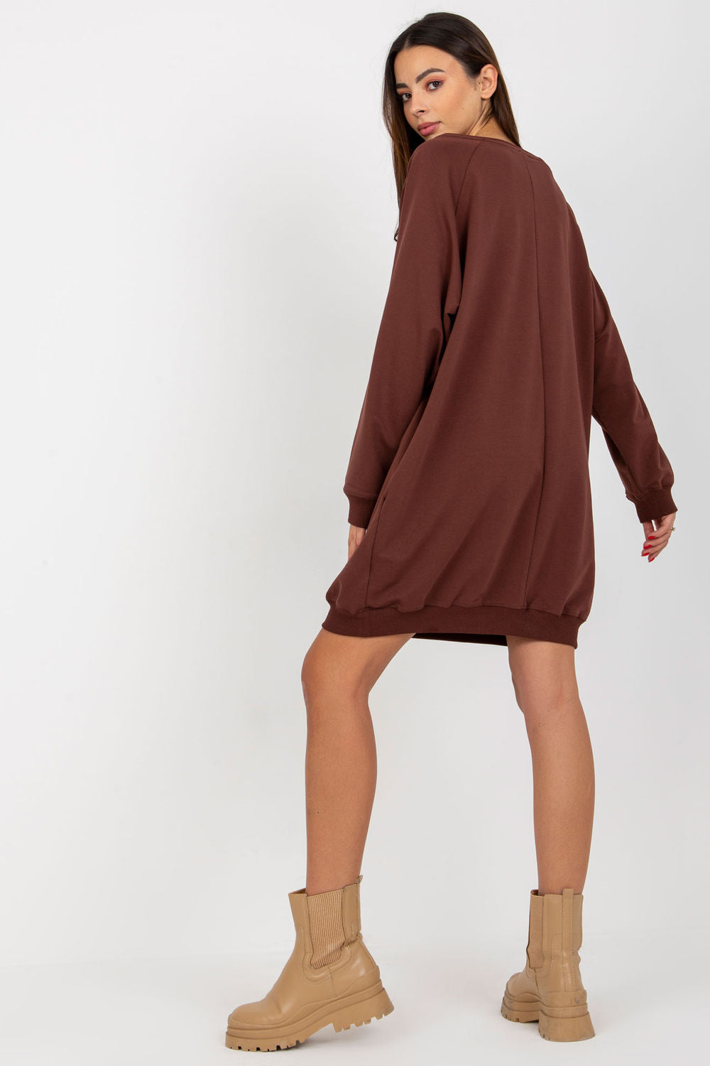 T-shirt femme Factory Price Sweatshirt Sweatshirt — brun