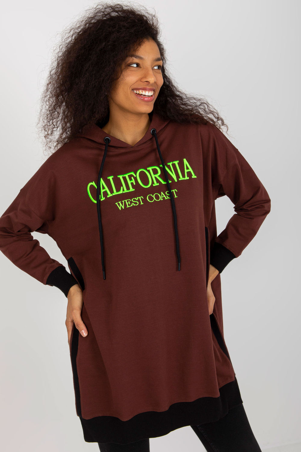 T-shirt femme Factory Price Sweatshirt Sweatshirt — brun