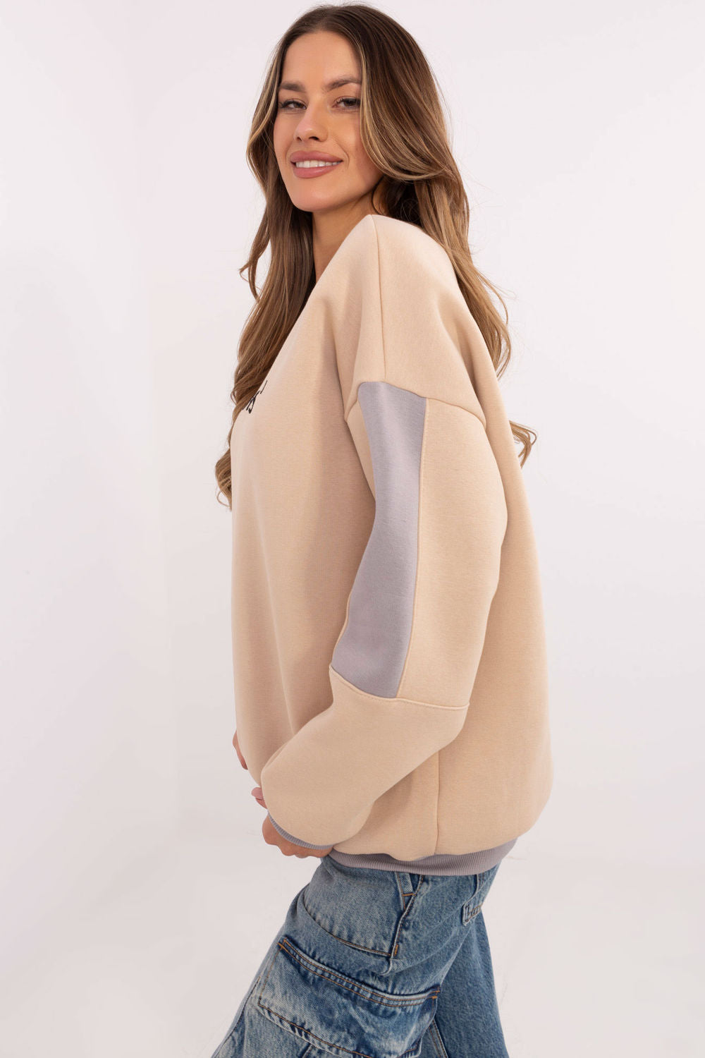 T-shirt femme Factory Price Sweatshirt Sweatshirt — beige