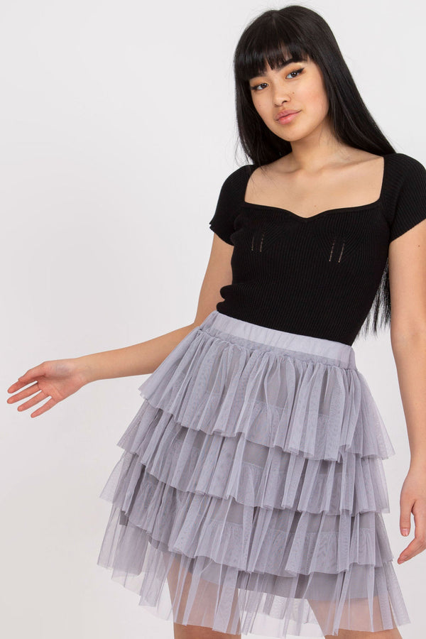 Jupe femme Och Bella Courte Courte — gris