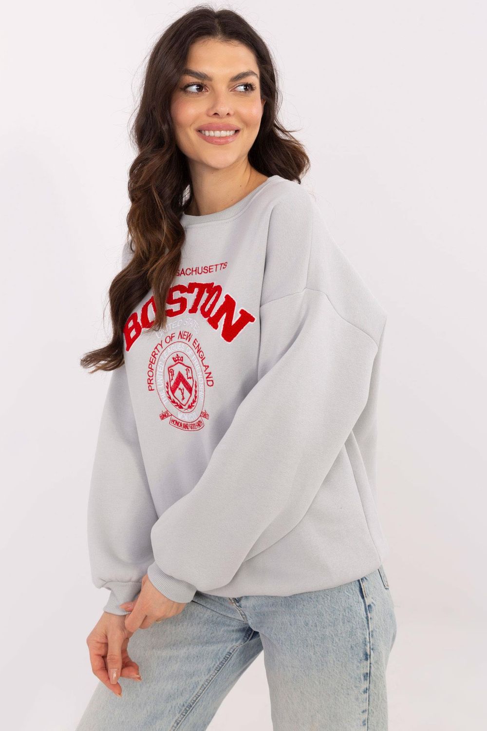 T-shirt femme Factory Price Sweatshirt Sweatshirt — gris