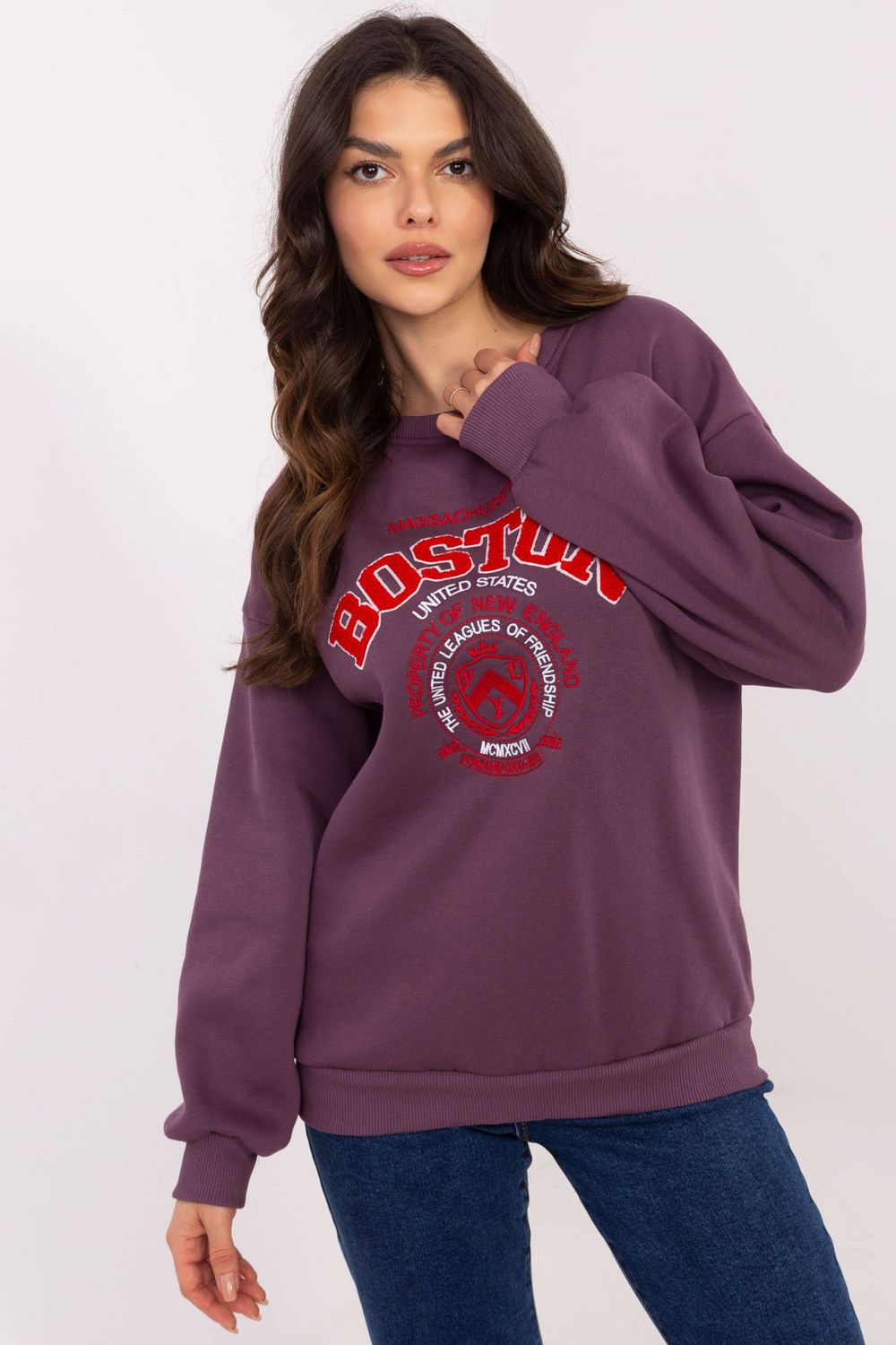 T-shirt femme Factory Price Sweatshirt Sweatshirt — violet