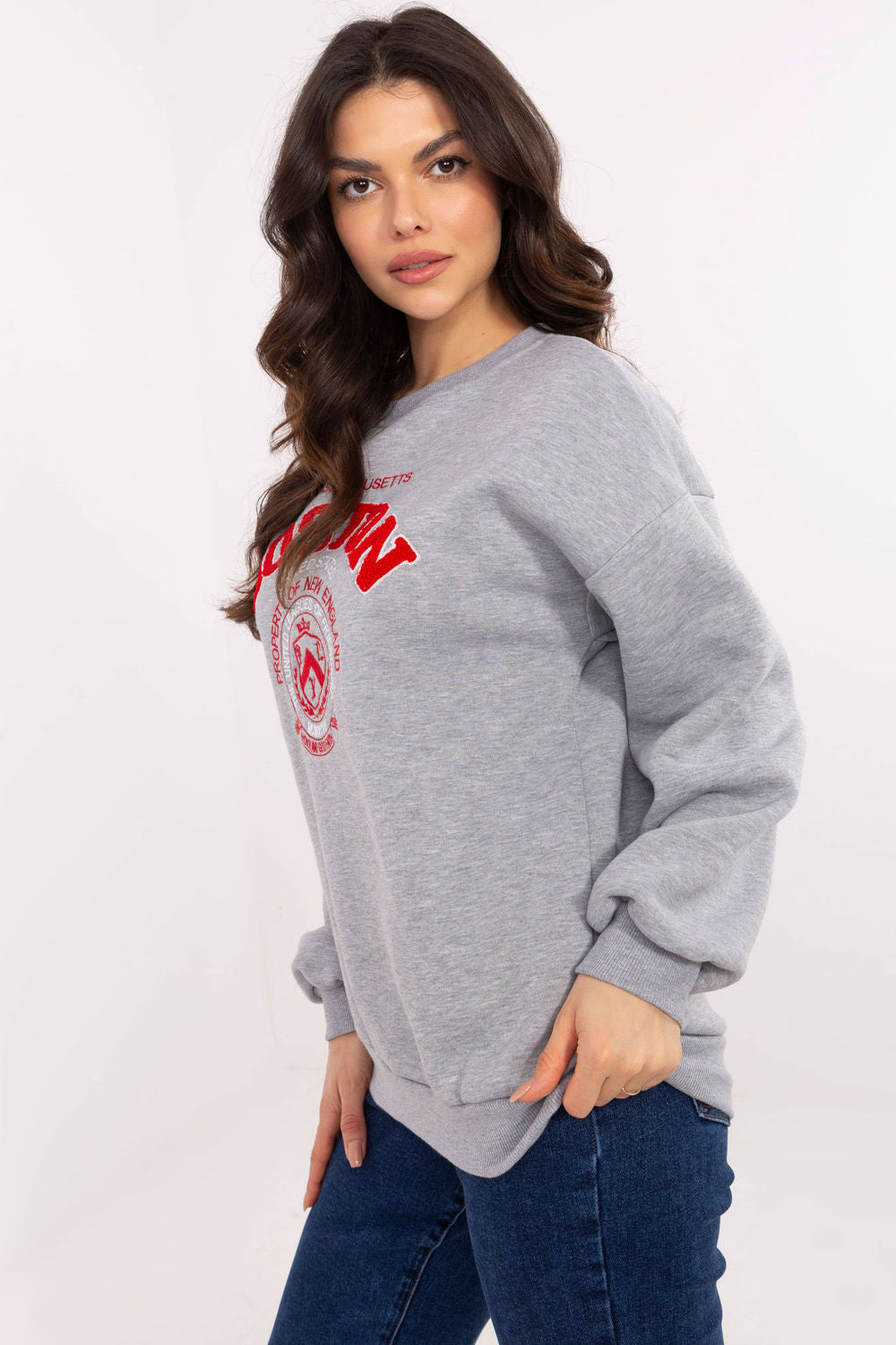 T-shirt femme Factory Price Sweatshirt Sweatshirt — gris