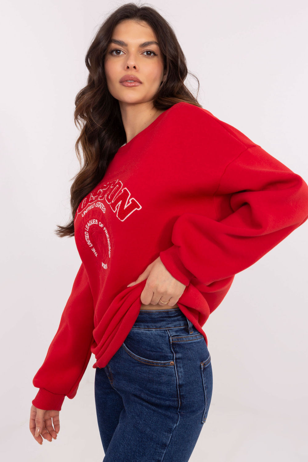 T-shirt femme Factory Price Sweatshirt Sweatshirt — rouge