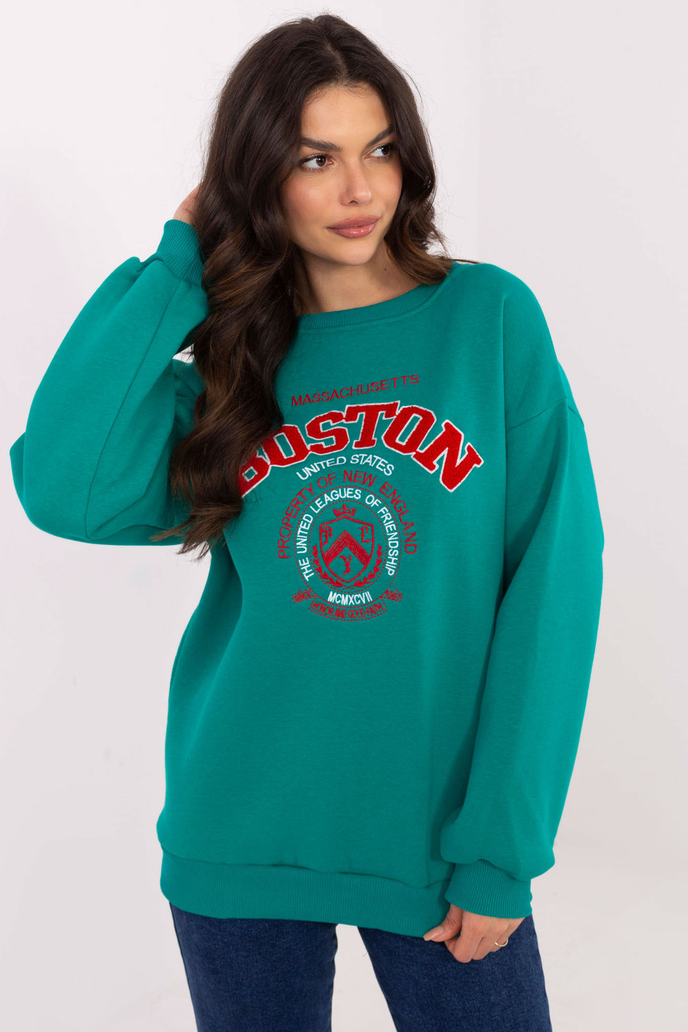 T-shirt femme Factory Price Sweatshirt Sweatshirt — vert