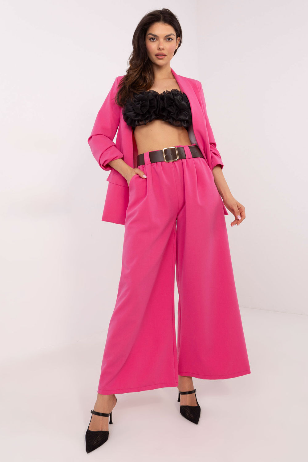 Chaussures à talons femme Italy Moda Pantalon Pantalon — rosé