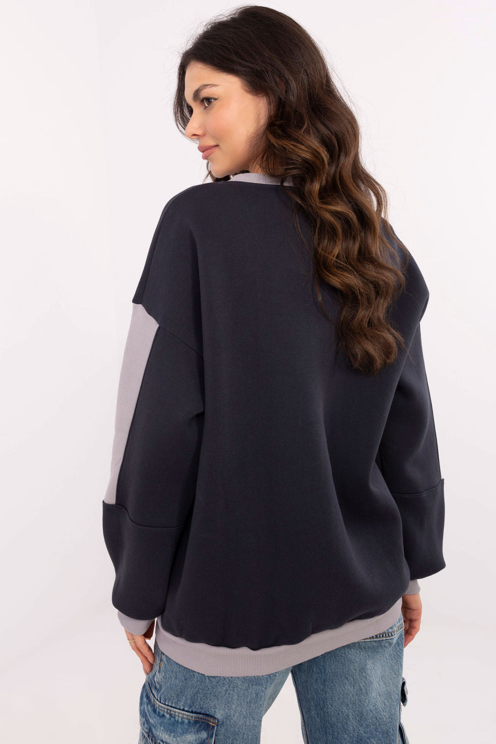 T-shirt femme Factory Price Sweatshirt Sweatshirt — bleu marine
