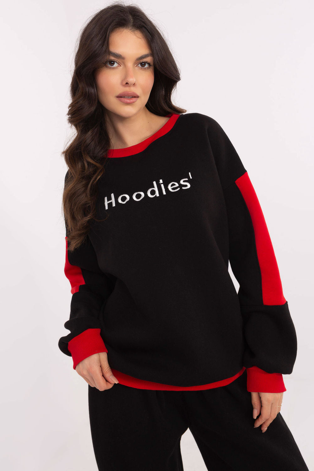T-shirt femme Factory Price Sweatshirt Sweatshirt — noir