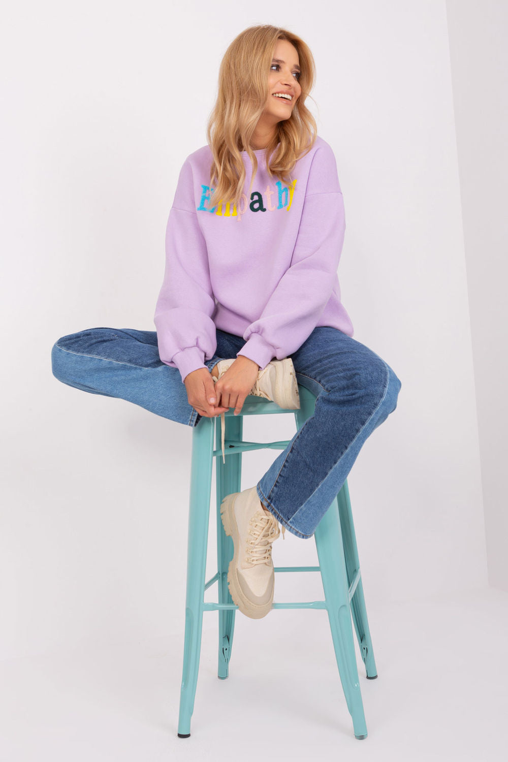 T-shirt femme Factory Price Sweatshirt Sweatshirt — violet