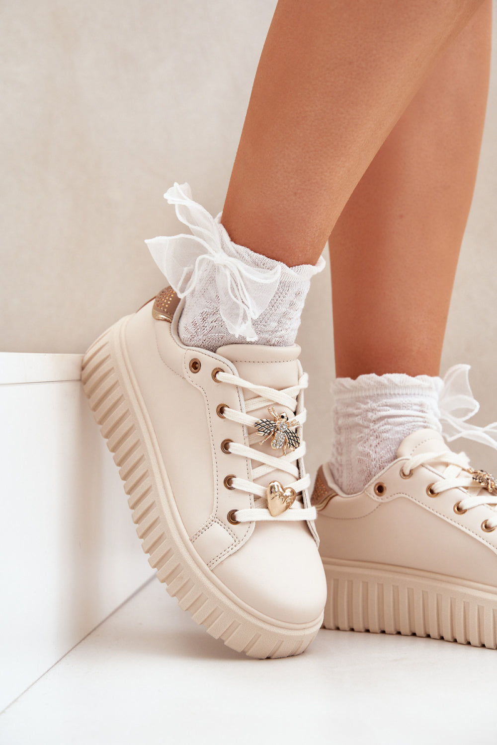 Baskets femme Step in style À Plateforme À — beige