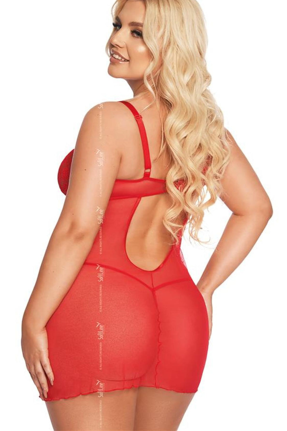 Ensemble lingerie femme SoftLine Collection L Ensemble Sexy — rouge