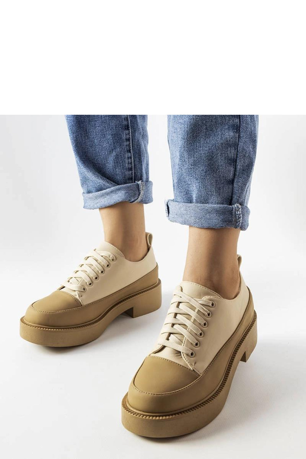 Bottes femme Solea Chaussures Basses Chaussures — beige