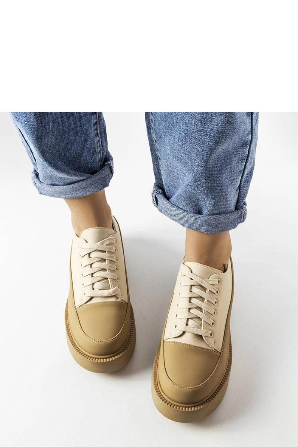 Bottes femme Solea Chaussures Basses Chaussures — beige