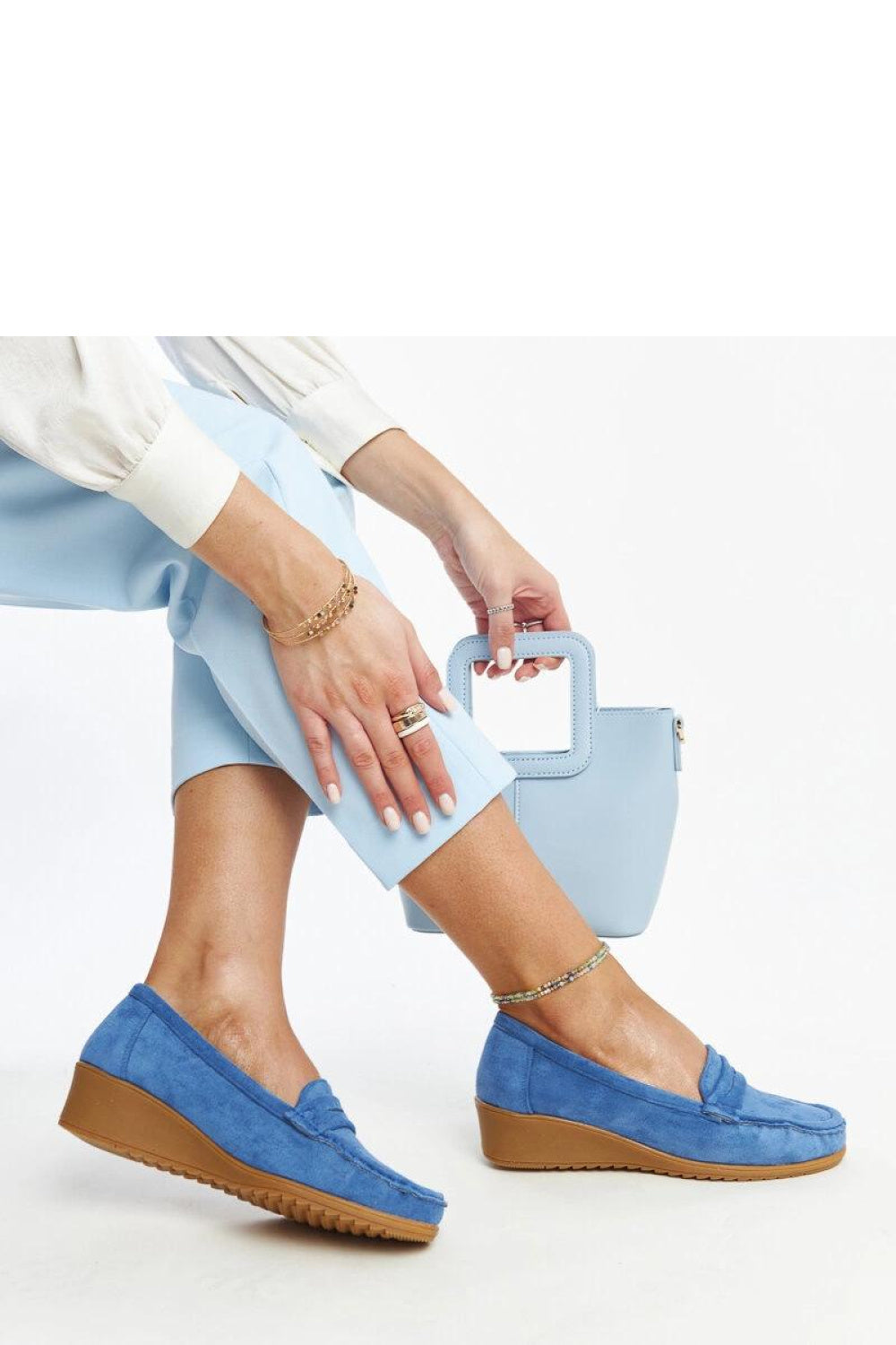 Moccasins femme Solea — bleu