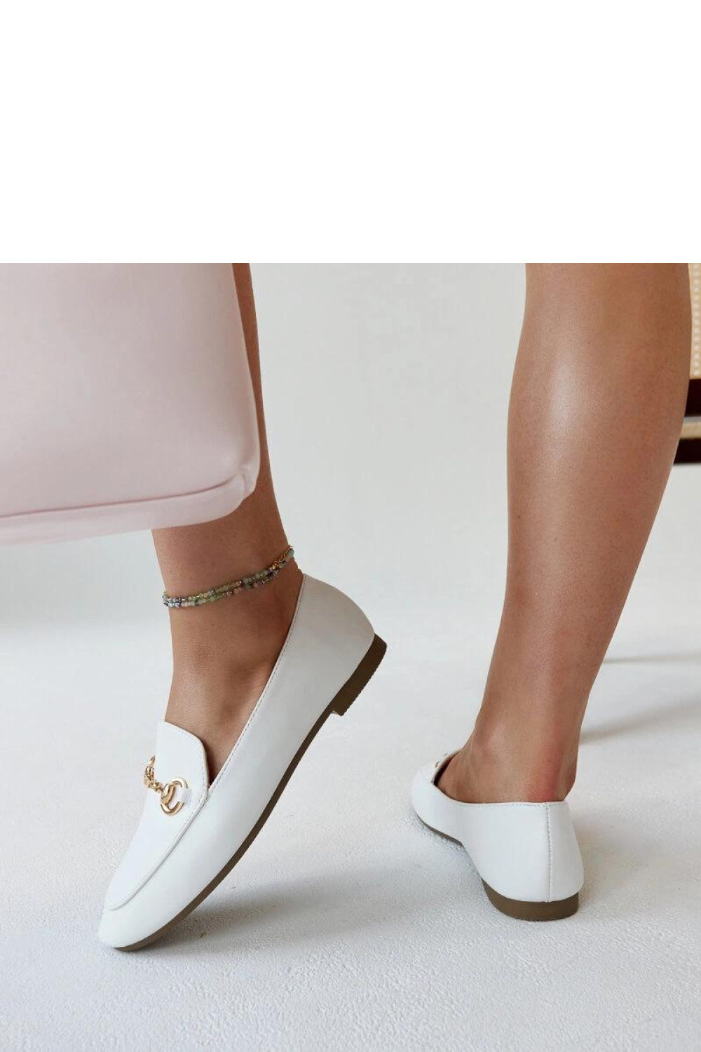 Moccasins femme Solea — blanc