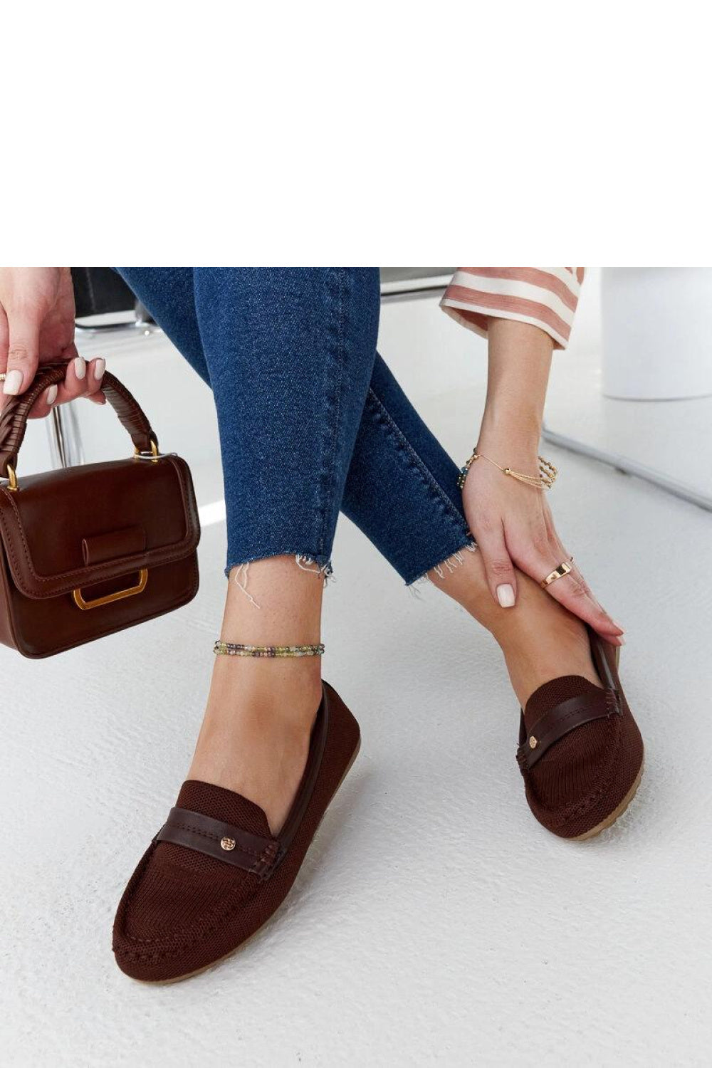 Moccasins femme Solea — brun