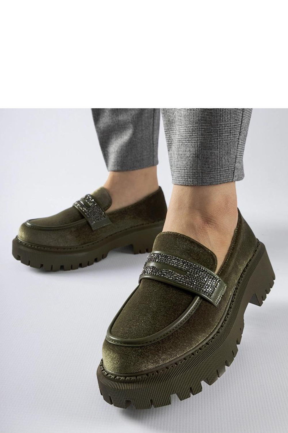 Moccasins femme Solea — vert