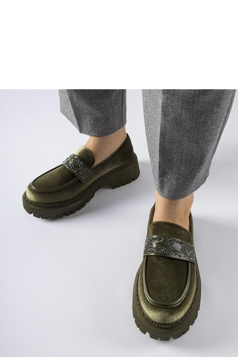 Moccasins femme Solea — vert