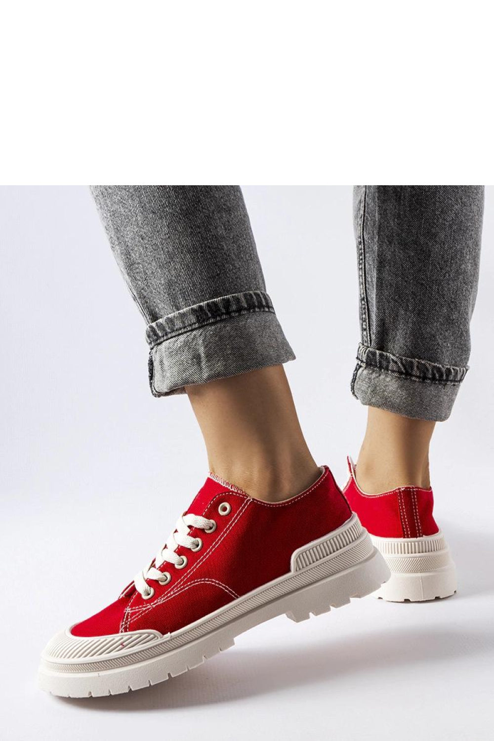 Baskets femme Solea — rouge