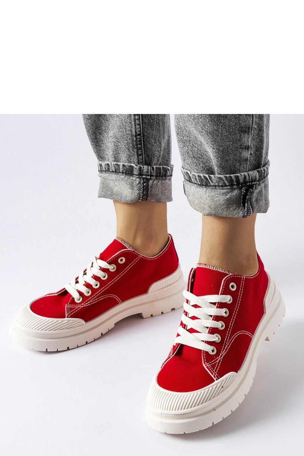 Baskets femme Solea — rouge